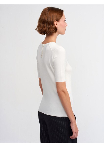 10426 Dilvin Kazak Bisiklet Yaka Arkası Düğmeli Kısa modelleri