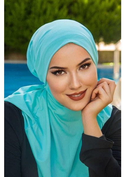 Mint Hijab Havuz ve Deniz Bonesi