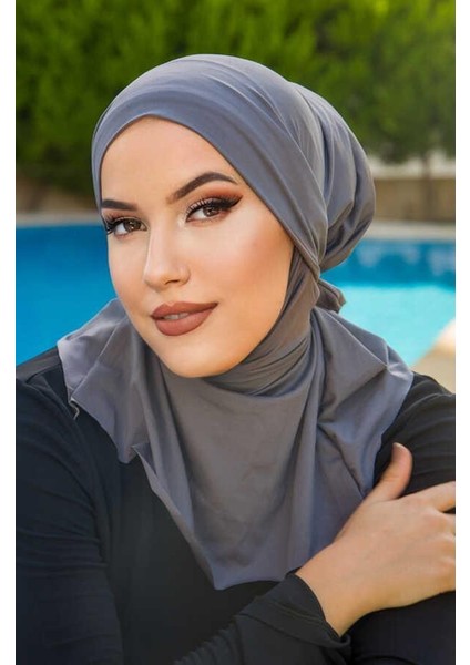 Füme Hijab Havuz ve Deniz Bonesi