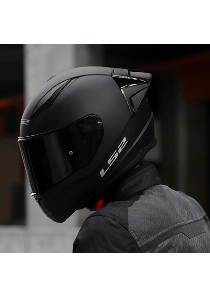 Rapid 2 Full Face Motosiklet Kaskı Siyah Vizör - Yarış Spoiler