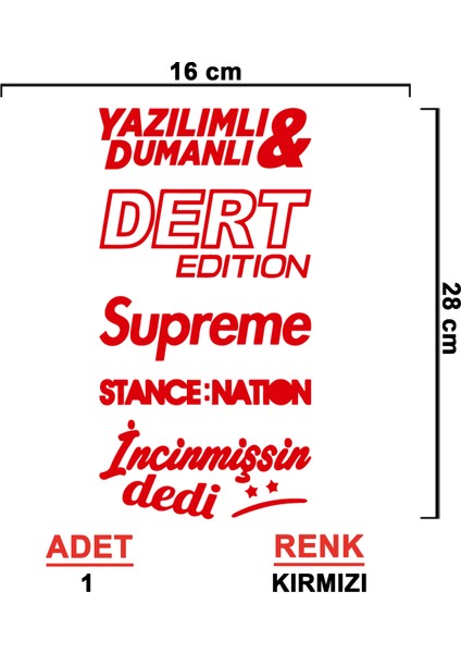 Arka Cam Sticker Seti Model 2 - Oto Sticker - Araç Sticker - Araba Sticker fiyatları