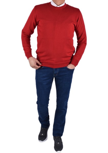 RYM-22920 Bisiklet Yaka Kazak/kırmızı/2xl fiyatları