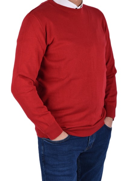 RYM-22920 Bisiklet Yaka Kazak/kırmızı/2xl fırsatları