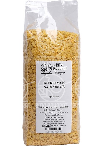 Sarı Mercimek 500 gr
