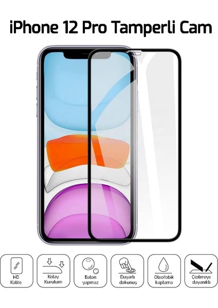 iPhone 12 Pro Kırılmaz Cam Temperli Koruma