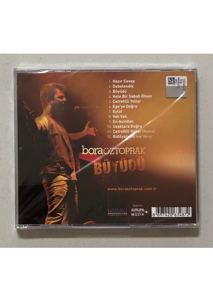 Bora Öztoprak Büyüdü CD (Jelatininde Sıfır Orjnal Dönem Baskı Cd)