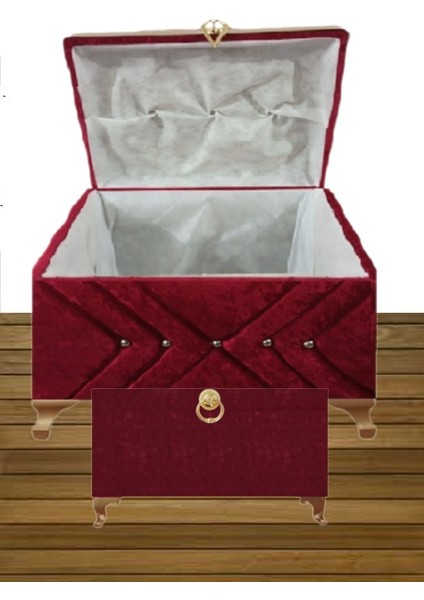 Sandık Gelin Damat Bohça Nişan Çeyiz Sandığı 2li 0308 fiyatları
