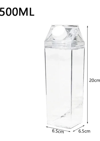 Tcherchı 50ML Su Şişesi Açık Içme Sürahisi Büyük Kapasiteli Meyve Suyu Çay Bardağı Şeffaf Süt Şişesi Taşınabilir Plastik Şişe (Yurt Dışından)