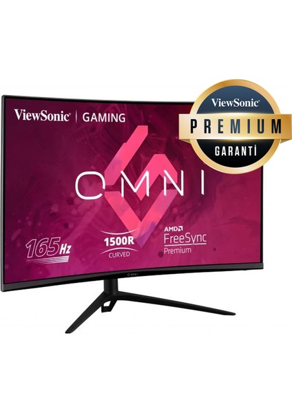 31.5 Vıewsonıc VX3218-PC-MHDJ 1ms 165MHZ 1xhdmı 2xdp Fhd 1920X1080 Hoparlör Çerçevesiz Flıcker-Free