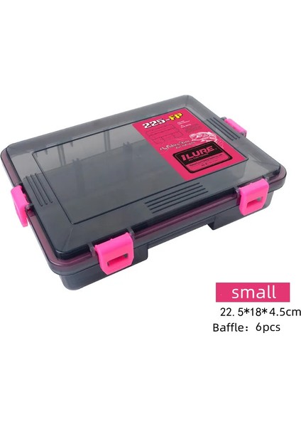 Tcherchı Olta Takım Kutusu Çok Fonksiyonlu Balık Yemi Konteyner Taşınabilir Yem Depolama Alet Kutusu Su Geçirmez Büyük Kapasiteli Mücadele Organizatör Vaka Pembe (Yurt Dışından)