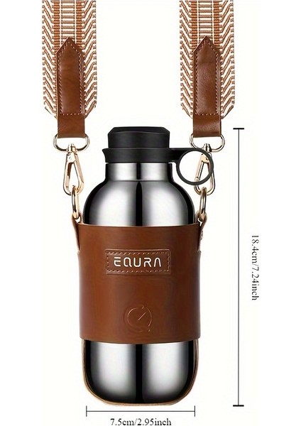 Tcherchı Sıcak ve Soğuk Içecekler Için Şık Termos, Paslanmaz Çelik Yalıtımlı Su Şişeleri, Seyahat Termosları, Yaz Kış Drinkware, (Yurt Dışından)