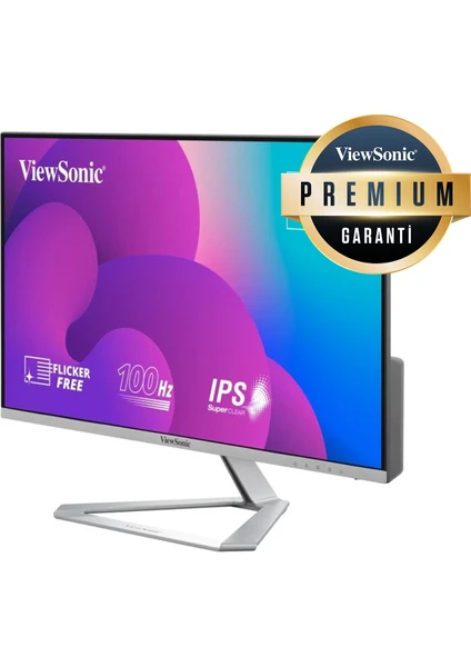 ViewSonic VX2476-SMH 24" 75 Hz 4 MS (VGA+HDMI) Full HD IPS LED Monitör