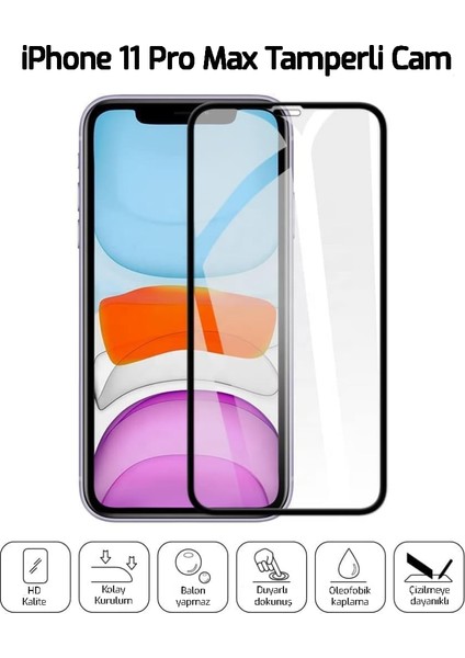 iPhone 11 Pro Max Kırılmaz Cam Temperli Koruma