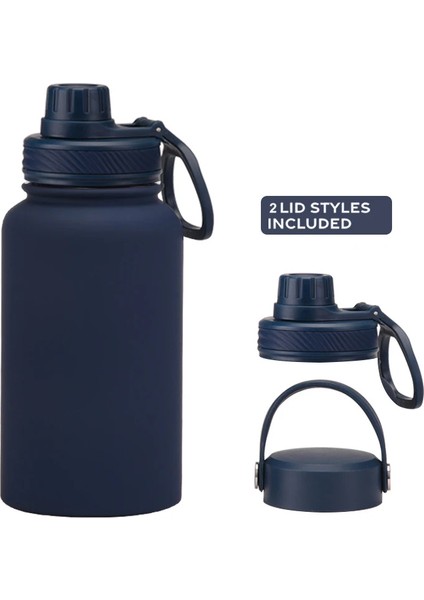 Tcherchı Taşınabilir Çift Katmanlı Vakum Yalıtımlı Bardak Paslanmaz Çelik Su Şişesi 2 Kapaklı Termal Şişeler Kahve Kupa Sıcak Soğuk Içecekler (Yurt Dışından)