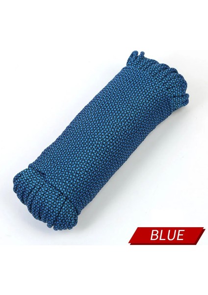 Tcherchı Güvenlik Için 4mm ve 9 Çekirdek Hayat Kurtaran Açık Hava Paracord Dağcılık Halatı 100M Mavi (Yurt Dışından)