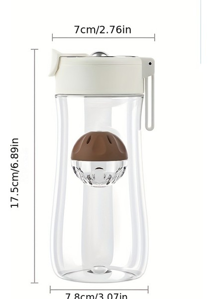 Tcherchı Taşınabilir Sızdırmaz Seyahat Çay Bardağı, Çay Filtreli Manyetik Top Spor Su Bardağı, Açık Hava Sporları Için Uygun, Araba Sürme, Seyahat (Yurt Dışından)