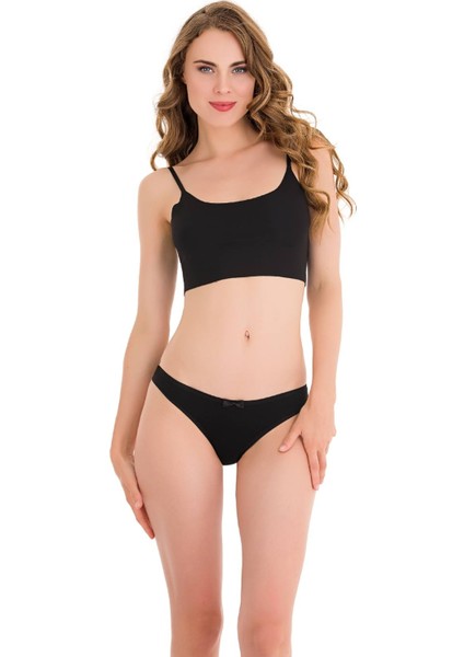 3232 Düz Pamuklu Brezil 3'lü Kadın Külot Paketi modelleri