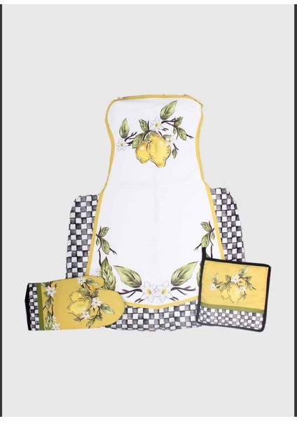 Amarillo Mutfak Önlük Seti 3 Parça