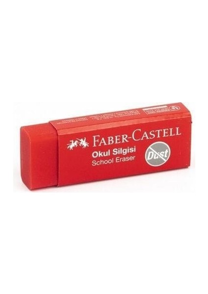 Faber Castell Büyük Boy Kırmızı Silgi 2 Adet