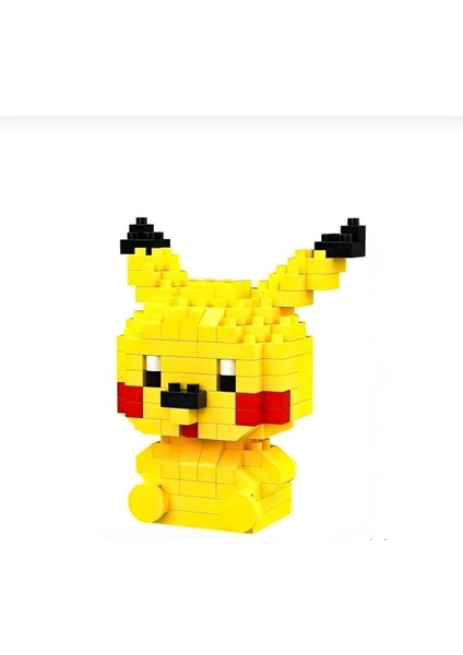 Bricks Pikachu 3D Puzzle Yapboz Masa Üstü Süs