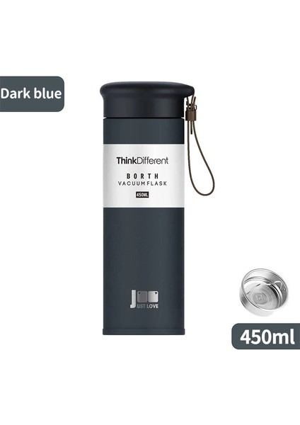Tcherchı 450 ml Paslanmaz Çelik Vakumlu Sıcak Su Şişesi Otomobil Için Çift Duvar Termos Kahve Fincanı Taşımak ve Seyahat Çay Bardak (Yurt Dışından)