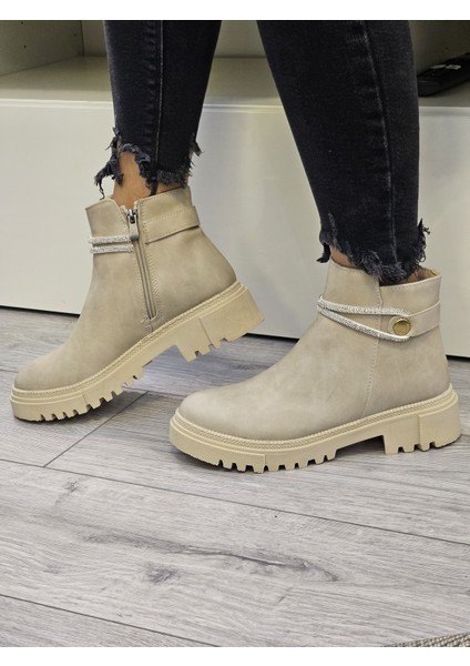 Taşlı Günlük Trend Fermuarlı Rahat Kadın Bot fırsatları
