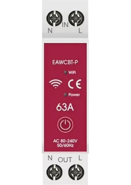 Tuya Wifi 63A Sigorta