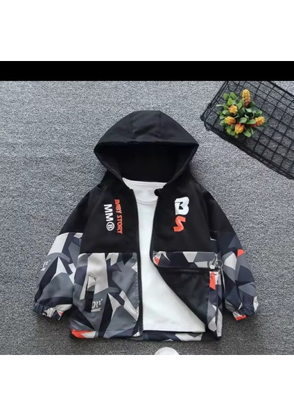 Kamuflaj Desenli Çocuk Yağmurluk modelleri