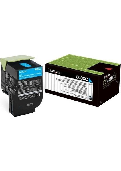 80C8XC0 (808XC) Mavi Cyan Orjinal Toner CX510