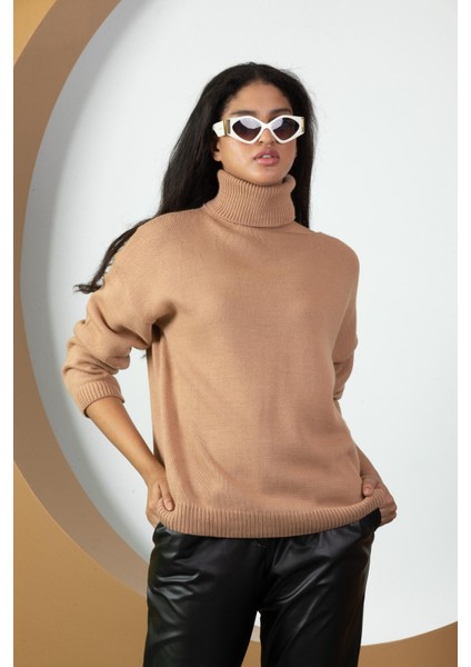 Kadın Balıkçı Yaka Triko Bluz 077