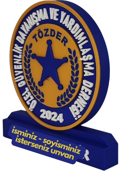 Tözder Logolu Masaüstü Isimlik modelleri