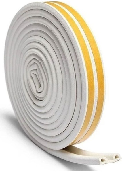 Kalın Kapı Pencere Izolasyon Bandı Fitili 2.80X2=5.60 Metre (Beyaz)