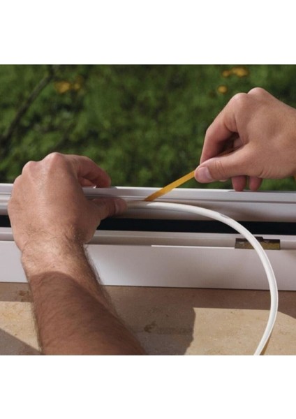 Kalın Kapı Pencere Izolasyon Bandı Fitili 2.80X2=5.60 Metre (Beyaz)