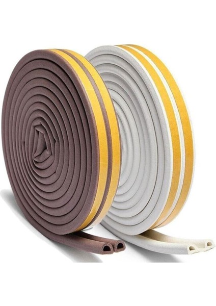 Kalın Kapı Pencere Izolasyon Bandı Fitili 2.80X2=5.60 Metre (Beyaz)