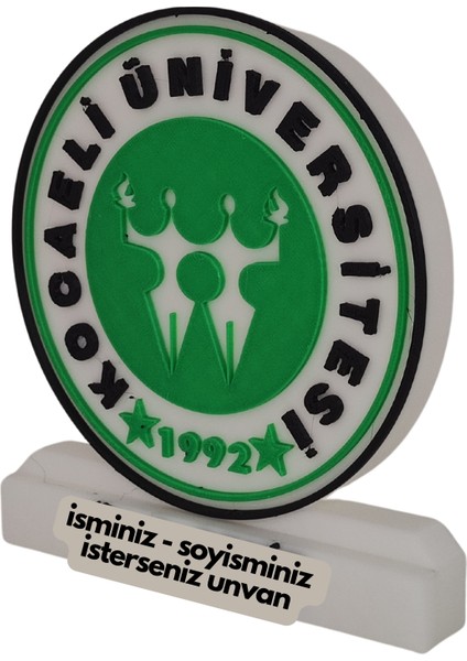 Kocaeli Üniversitesi Logolu Masaüstü Isimlik fırsatları