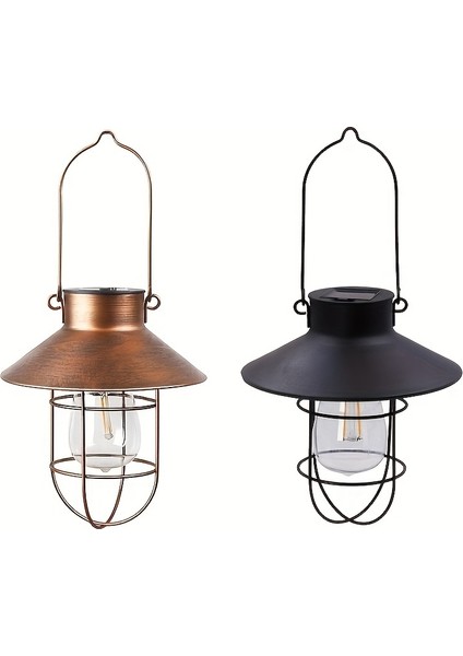 Dış Mekan Için Güneş Enerjili Vintage Tungsten LED Işık Bakır (Yurt Dışından)
