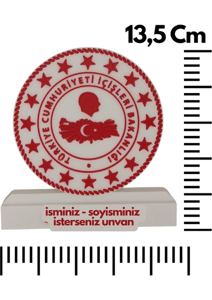 Iç Işleri Bakanlığı Logolu Masaüstü Isimlik fiyatları