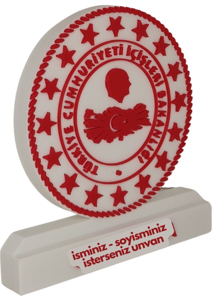 Iç Işleri Bakanlığı Logolu Masaüstü Isimlik modelleri