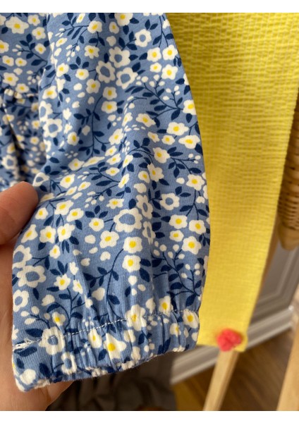 Babyaden Ponponlu Rahat Kesim Pamuklu Penye Uzun Taytlı Kız Bebek Çocuk Takım