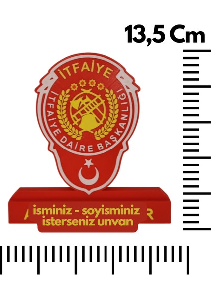 Itfaiye Logolu Masaüstü Isimlik fiyatları
