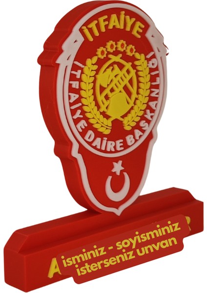 Itfaiye Logolu Masaüstü Isimlik modelleri