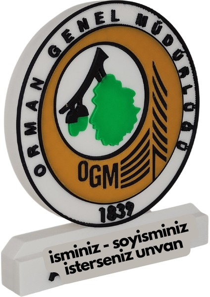 Orman Genel Müdürlüğü Masaüstü Isimlik modelleri