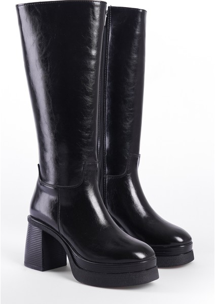 Yuvarlak Burunlu Topuklu Kadın Çizme modelleri