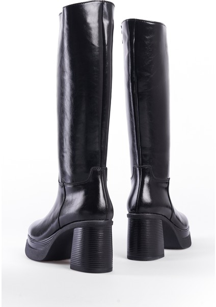 Yuvarlak Burunlu Topuklu Kadın Çizme indirimleri