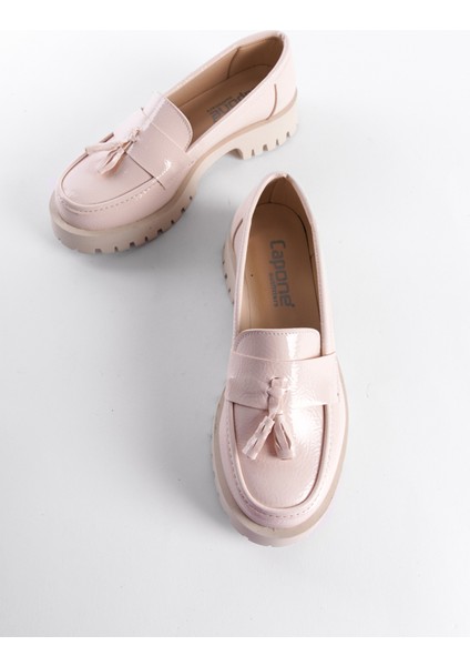 Trak Tabanl Püsküllü Kadın Loafer