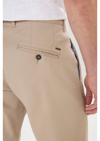 Comfort Fit Rahat Kesim Yan Cepli Desenli Beli Lastikli Pantolon fırsatları