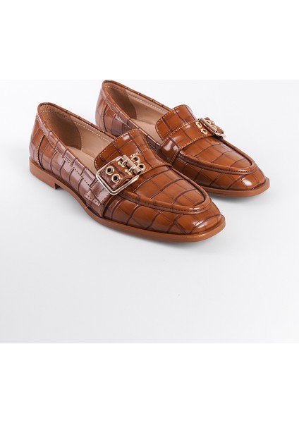 Metal Tokalı Kadın Loafer Ayakkabı modelleri