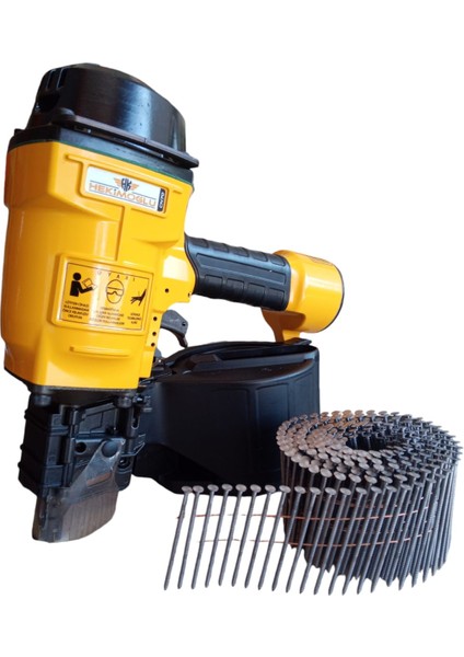 Hekimoğlu CN70 45-70 mm Havalı Palet ve Sandık Rulo Çivi Çakma Tabancası