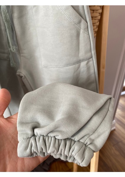 aden Memories Kabartma Yazılı Çift Cepli Jogger Model Şardonsuz Okul Kız Çocuk Eşofman Takımı modelleri