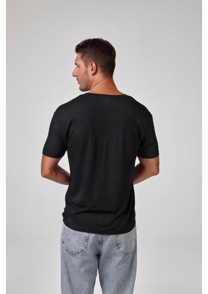 Erkek Kısa Kollu Derin V Yaka T-Shirt fiyatları